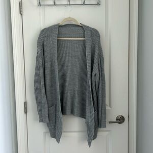 Heather Gray Cardigan Sweater